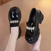 Mocasines para Mujer, Nuevo Estilo Otoño 2026, Suela Gruesa, Tacón Grueso, Zapatos de Cuero Estilo Francés, Mocasines Mary Jane sin Cierre, Puntera Ancha de Cuero