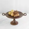 Diseño Original Moderno Bandeja de Madera Maciza Almacenamiento Bandeja para Frutas Bocadillos Bandeja para Pasteles Sala de Modelos Decoraciones de Mesa de Café B&B