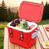Caixa de isolamento frio e quente em aço inoxidável, aquecedor de alimentos, balde isolante de grande capacidade comercial para barracas, caixa de isolamento para carro