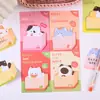 Versión Coreana Caja de Notas Adhesivas Linda Bloc de Notas Gato Nota Adhesiva Estudiante Mensaje Adhesivo