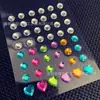 Pegatinas para funda de teléfono móvil Diamante juguetes para niños pegatinas de gemas de strass coloridas pegatinas de diamante de cristal acrílico DIY con pegamento