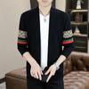 Suéter cardigã masculino moda 2023 outono casaco de qualidade suéter casual juvenil suéter da moda