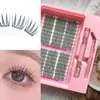 Set de pegamento para pestañas postizas transfronterizo, gran capacidad, estilo segmentado natural para mujer, fácil de aplicar