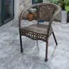 Juego de mesa y sillas para balcón, juego de sillas de ratán de tres piezas, mesa pequeña, mesa de centro, silla de exterior para ocio con respaldo, silla para patio exterior