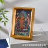 Aleación de Aluminio Estatua de Buda Mesa Hoja de Oro Guanyin Guan Yu Retrato de Tathagata Estatua de Ofrenda de Escritorio Sala de Buda en Casa Estatua de Deidad Marco de Fotos