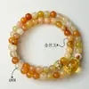 Nuevo Pulsera de Doble Círculo de Jade de Seda Dorada Natural, Exquisita y Versátil Pulsera de Diseño DIY de Gama Alta para Mujer como Regalo para Mamá