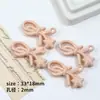 Nuevas Cuentas de Combinación de Corazón de Lazo Monocromático Coloridas Material de Accesorios para Colgante de Coche Pulsera Cadena de Teléfono Móvil