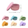 Taza de silicona de grado alimenticio para beber tazón de silicona vajilla para bebé lonchera para estudiante resistente a altas y bajas temperaturas caja bento lonchera de silicona