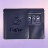Bolsa de café de goteo con revestimiento de aluminio, apertura plana, en stock, al por mayor, engrosada, bloqueadora de luz, conservadora de frescura, bolsa de embalaje exterior para polvo de café