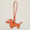 Chaveiro Pingente Cachorro Dachshund Atacado Desenho Animado Bolsa Pet Chaveiro de Carro Capa de Celular Ornamento de Couro