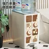 Cubo de basura con tapa para uso doméstico, gran capacidad, adecuado para sala de estar, baño, inodoro, dormitorio, cocina, cubo de basura operado con el pie, no necesita agacharse
