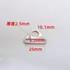 Fivela Triângulo de Aço Inoxidável para Roupas e Bolsas, Fivela de Cinta Ajustável para Bagagem, Acessórios de Fivela de Metal, Presente, Estilo Leve de Luxo