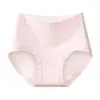 Calzones de algodón puro para mujer, tiro alto, control de abdomen, cómodos, antibacterianos, con fuelle extendido, talla grande, estampado floral