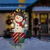 Nuevo letrero de suelo navideño con diseño de cachorro Grinch, letrero impermeable para césped de fiesta al aire libre, jardín