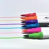 Caneta Marcadora com Ponta Macia Conjunto de Canetas Aquarela Dupla Face 12 Cores-120 Canetas Coloridas de Traço Gancho Pintura Artística para Estudante Grafite