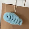 Nuevo Colgante de Pez de Felpa Azul para Otoño e Invierno Llavero Decoración para Mochila Muñeca Creativa Regalo Venta al por Mayor