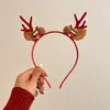 Diadema Navideña Bosque de Hadas Super Diadema de Hada Pequeño Tocados de Astas Pasador Femenino Pasador de Reno Accesorios Decorativos