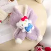 Bufanda Infantil Estilo Otoño e Invierno Niñas Gato de Dibujos Animados Lindo Bufanda Cálida para el Cuello Felpa Protector de Cuello Grueso A prueba de Frío y Viento