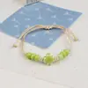 Pulsera de cerámica de Jingdezhen, nueva y que no se decolora, para estudiantes mujeres, pulsera de cuentas de estilo antiguo, pulsera de cerámica fresca y moderna
