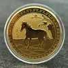 En stock moneda conmemorativa del zodiaco medalla conmemorativa de la Cultura Nacional relieve tridimensional moneda de oro del zodiaco venderá pequeños regalos