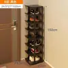 Armário de Sapatos de Porta de Casa de Aluguel Simples de Múltiplas Camadas Economizador de Espaço Econômico Sapateira Pequena Prateleira de Armazenamento Doméstico Sala de Estar