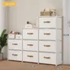 Armário de Armazenamento Simples Exclusivo para Comércio Exterior Tipo Gaveta Prateleira de Chão em Camadas Tubo Galvanizado Armário de Armazenamento de Utensílios Domésticos Atacado