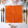 Servilletas Desechables de Color Sólido Cálido Simples Exclusivamente para Comercio Electrónico Transfronterizo, Adecuadas para Decoraciones de Fiesta de Acción de Gracias y Halloween