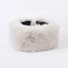 Sombrero de Invierno y Otoño Transfronterizo de Piel Sintética de Zorro Gruesa con Protección para Orejas Anillo Diadema Cinta para el Cabello Sombrero de Copa Vacío Comercio Exterior