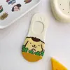 Meias de desenho animado japonês para crianças de algodão penteado com silicone antiderrapante meias invisíveis meias de barco de desenho animado meias de cano baixo