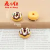 Nuevas Donas Coloridas Simuladas, Juguetes de Comida, Accesorios de Resina con Pegamento de Crema DIY, Accesorios para el Cabello, Colgantes, Adornos Decorativos