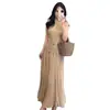 Conjunto de Dos Piezas para Mujer 2025 Verano Nuevo Estilo: Top de Punto de Manga Corta Ajustado que Reduce la Edad, Relajado y Cómodo, con Falda Fluida