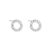 Pendientes Redondos de Plata S925 con Diamante Brillante para Mujer 2021 Pendientes Coreanos Simples y Personalizados Adecuados para Lóbulos Pequeños, Circonita Exquisita