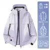Jaqueta esportiva outdoor três em um Tecyun masculina para outono/primavera, à prova de vento e resistente à água, adequada para caminhadas e viagens