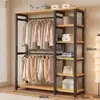 Armario de Montaje Sencillo, Gabinete de Entrada, Perchero Metálico para el Hogar en el Dormitorio, Armario para Habitación de Alquiler, Armario Pequeño para Dormitorio