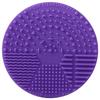 Almohadilla de limpieza de silicona para brochas de maquillaje Almohadilla de limpieza redonda de silicona Herramientas de maquillaje de belleza Almohadilla de limpieza de silicona con ventosa Artefacto de limpieza