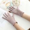Guantes de Protección Solar para Conducir, Protección UV, Sin Dedos, Estilo Delgado para Mujer, Parasol de Verano para Ciclismo, Antideslizante, Transpirable, Algodón Puro, Moderno