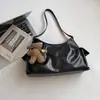 Bolso de axila retro para el día a día transfronterizo versión coreana elegante bolsa de albóndiga plisada elegante moda bolso de un solo hombro cruzado