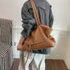 Bolso de Mujer Estilo Coreano Perezoso Chic 2026 Nuevo Bolso de Hombro Único de Gama Alta Moda Simple Gran Capacidad Bolso Tote para el Trabajo