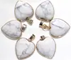 Venta caliente transfronteriza piedra natural ágata piedra de cristal rosa collar con colgante de amor bordeado colgante de corazón de melocotón accesorios de bricolaje