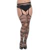 Meias Calças Plus Size Transfronteiriças, Meias de Suspenseiro, Meias Pretas Vazadas, Suspenseiros Sexy, Meias Arrasto Femininas Mais Vendidas no Atacado