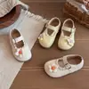 Zapatos de Princesa para Niñas Temperamento Girasol 2026 Primavera/Otoño Nuevos Zapatos de Cuero Suave Estilo Coreano Mocasines para Bebé