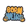 Broche de Citação da Série Estranha Divertida Europeia e Americana Crânio Criativo Rosto Sorridente Letra Emblema de Metal Acessório de Pino para Bolsa