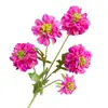 Flores Artificiales con 5 Cabezas de Flores de Piña para Bodas, Flores Falsas para Decoración del Hogar, Flores de Seda para Paisajismo del Jardín Monet, Materiales Florales