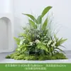 Paisajismo con Flores Artificiales Flor Artificial Planta Verde Decoración Interior Decoración Suave Escaparate Planta de Pasto Caña Floricultura Avanzada