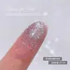 Polvo Iluminador Blanco Luna de Alto Brillo, Accesorios para Uñas Artísticas, Artículo Popular de Celebridades de Internet, Polvo Fino de Diamante Espejo, Decoración de Uñas de Polvo Ópalo