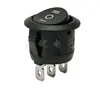 Interruptor Redondo Blanco de Tres Velocidades con Forma de Barco, Diámetro 23 mm, Redondo de 3 Pines, Apertura de 3 Velocidades, 20 mm Retardante de Llama Ecológico