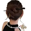 Nueva Horquilla de Sándalo Estilo Chino Cabeza Redonda Simple Horquilla de Verano Accesorios Estilo Antiguo para Mujer Dinastía Han Adorno para Cheongsam Venta al por Mayor