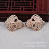 Yiwu Cobre Chapado en Oro Color que se Conserva DIY Hueco Polilla Murciélago Estilo Antiguo Accesorios para Ropa Hanfu Broche B1989