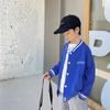 [Bienestar de Tallas Rotas] Abrigo con Ventilador de Moda para Niños Haima Sombrero Russo Camisa Ropa de Otoño para Niños