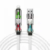 Carga Súper Rápida Cuatro en Uno de 240W Carcasa de Silicona Líquida y Aleación de Zinc Luz Respiratoria de Colores Cable de Datos de Carga Rápida